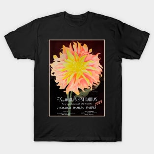 Peacock Dahlia Farms Catalogue 1925 T-Shirt